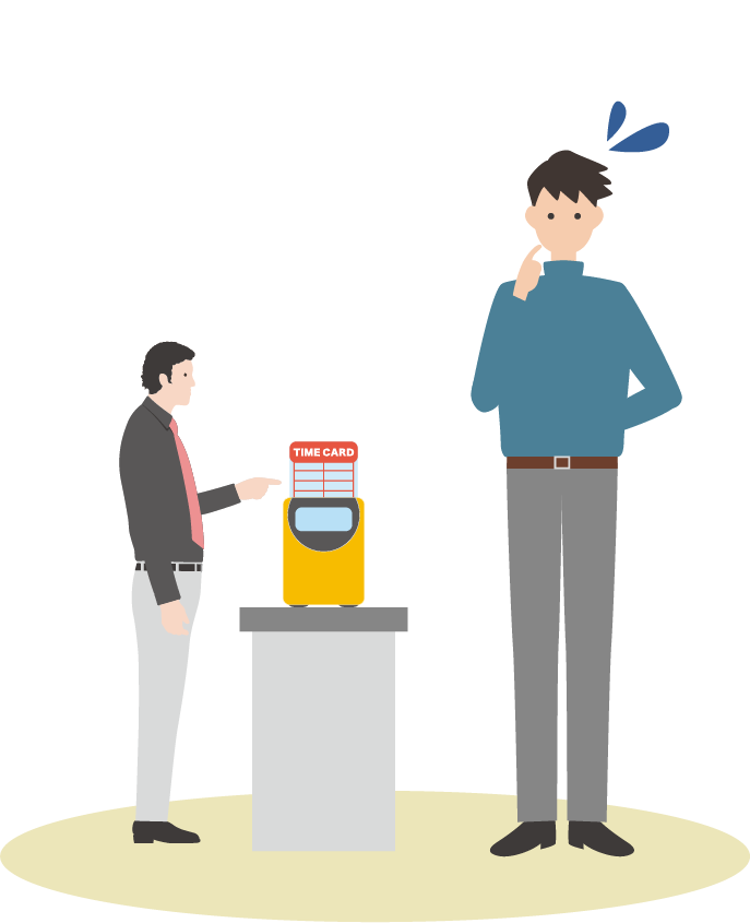 ココだけの話、こっそり時間をごまかしたり他の人にタイムカードを押してもらうことも…